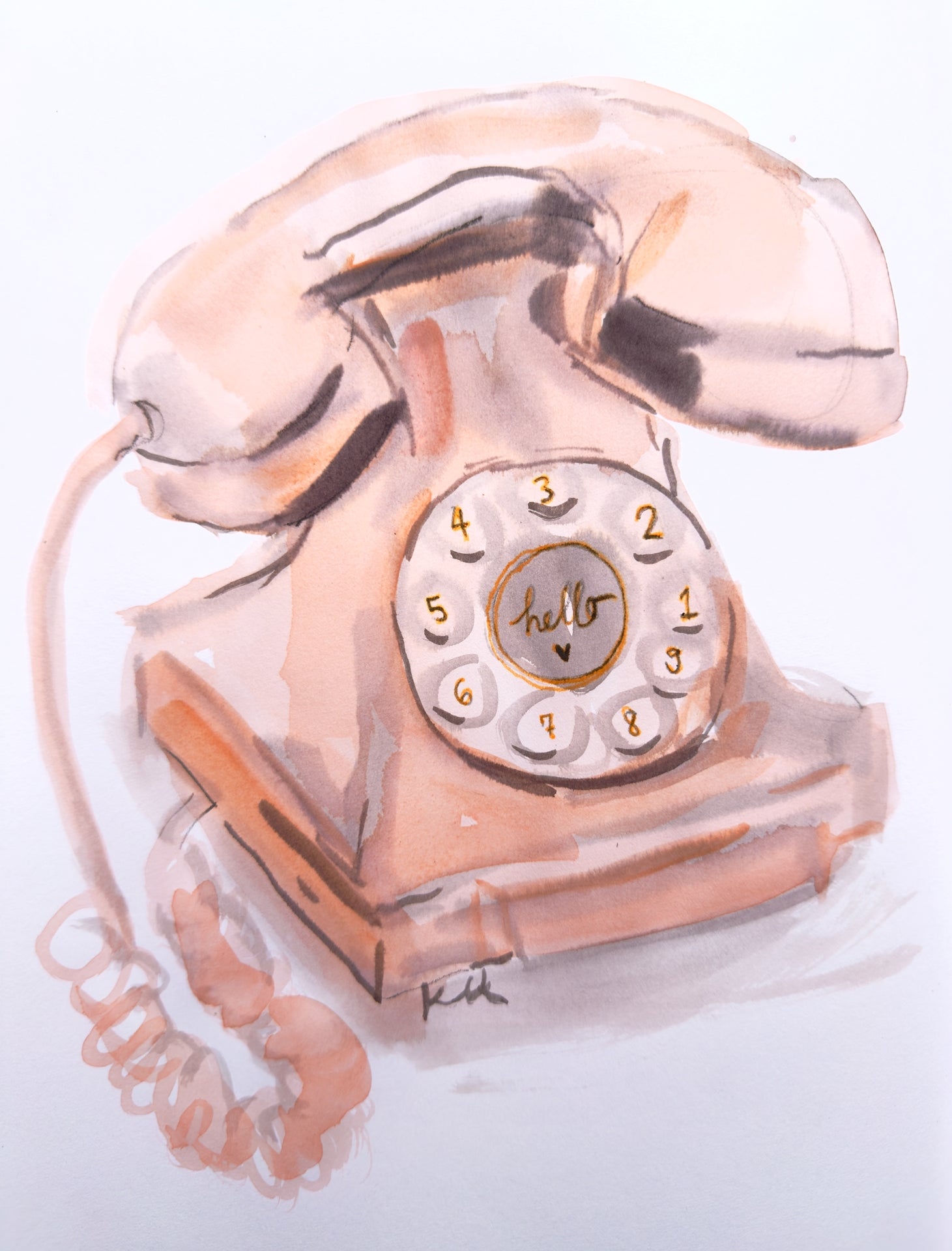 Pale Pink Phone Print