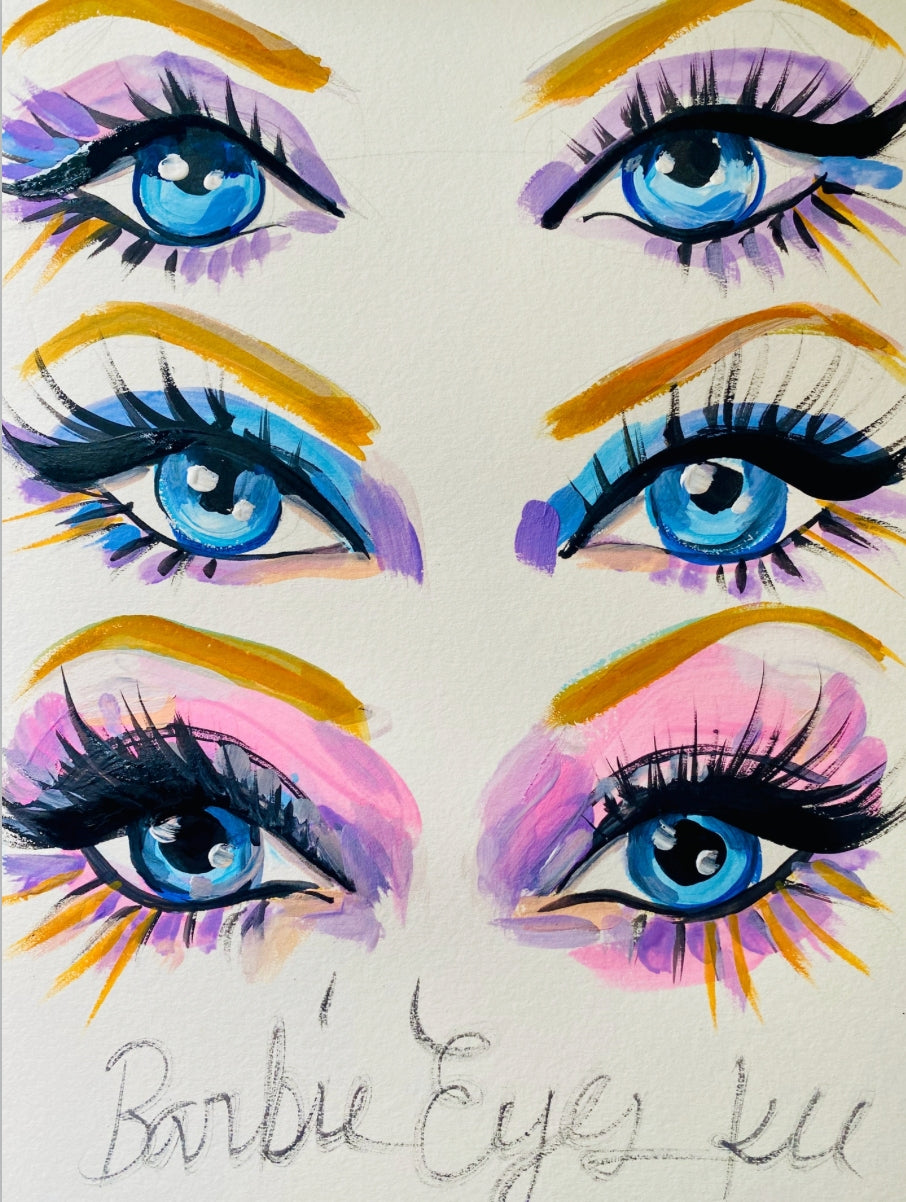 Barbie Eyes Print