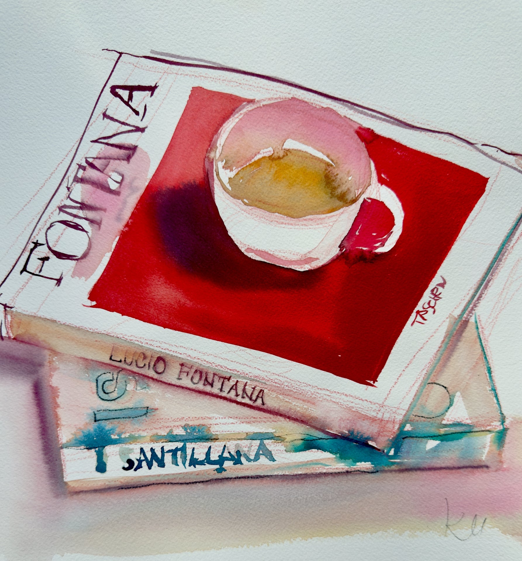 Books and Coffee Print