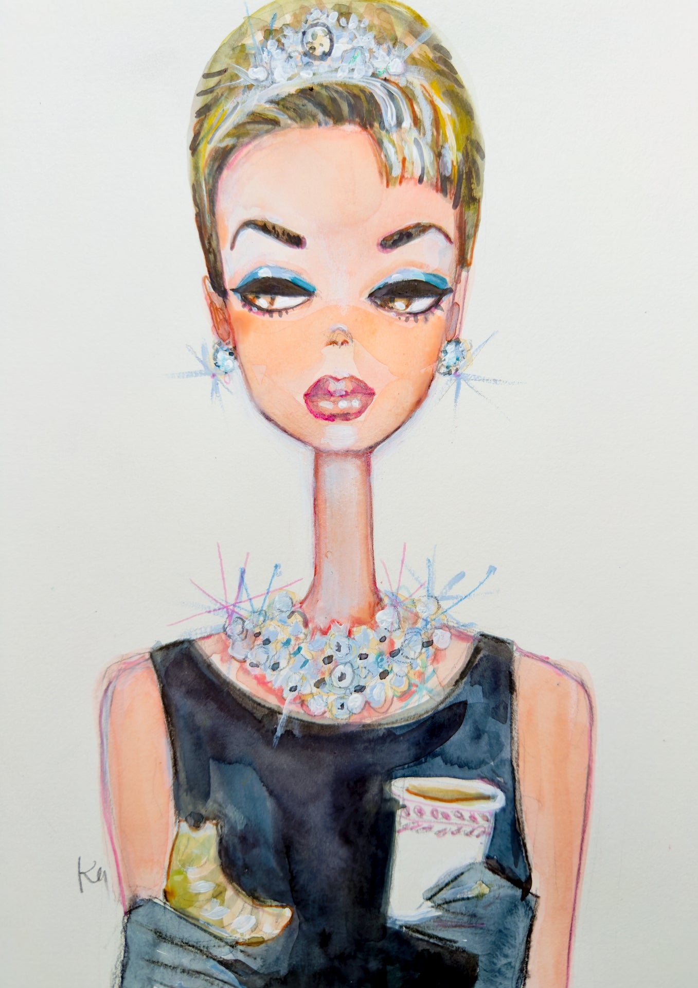 Breakfast Barbie Print