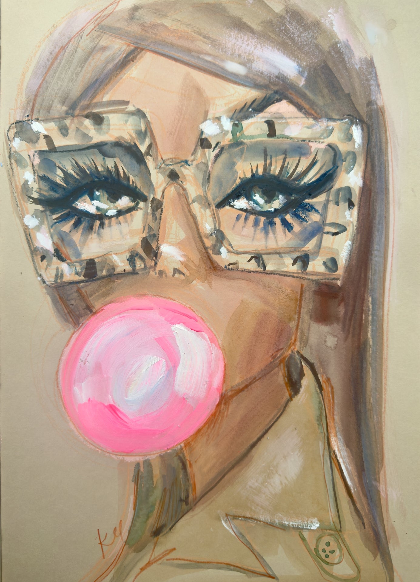 Bubblegum Neutral Print