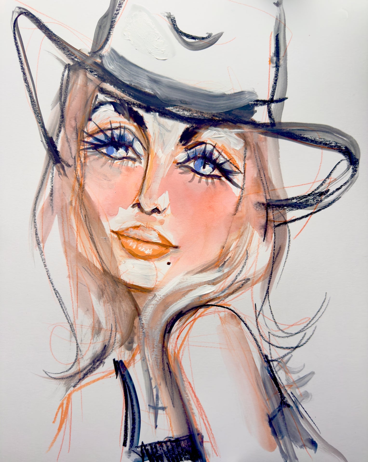 Dolly Parton Cowgirl Print