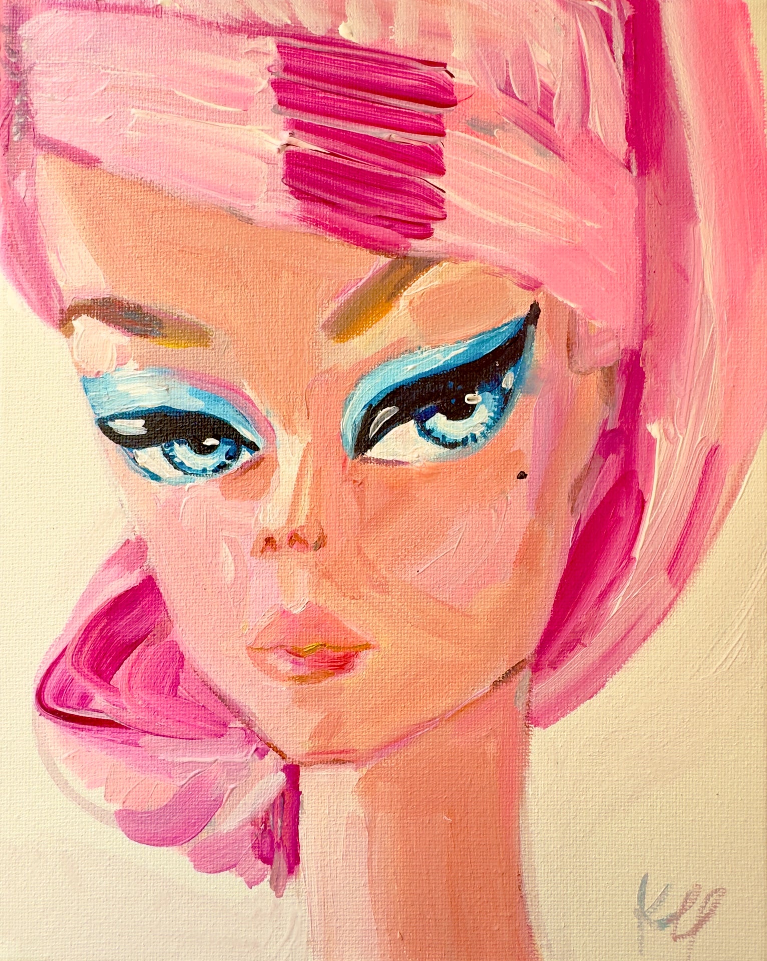 Pink Pout Retro Barbie Print