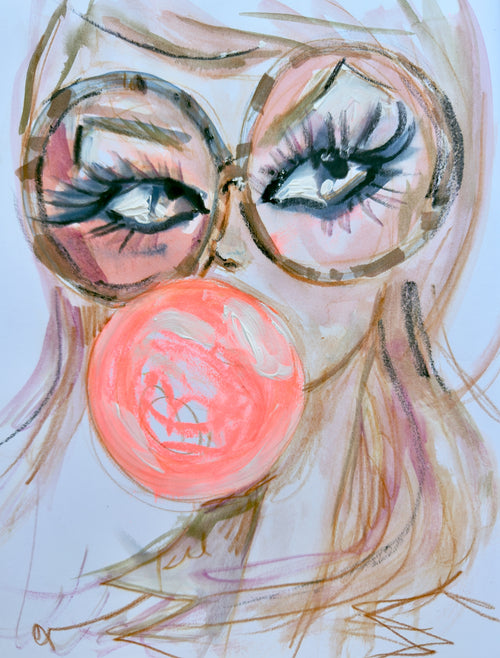 Sketch Bubble Neutral Print