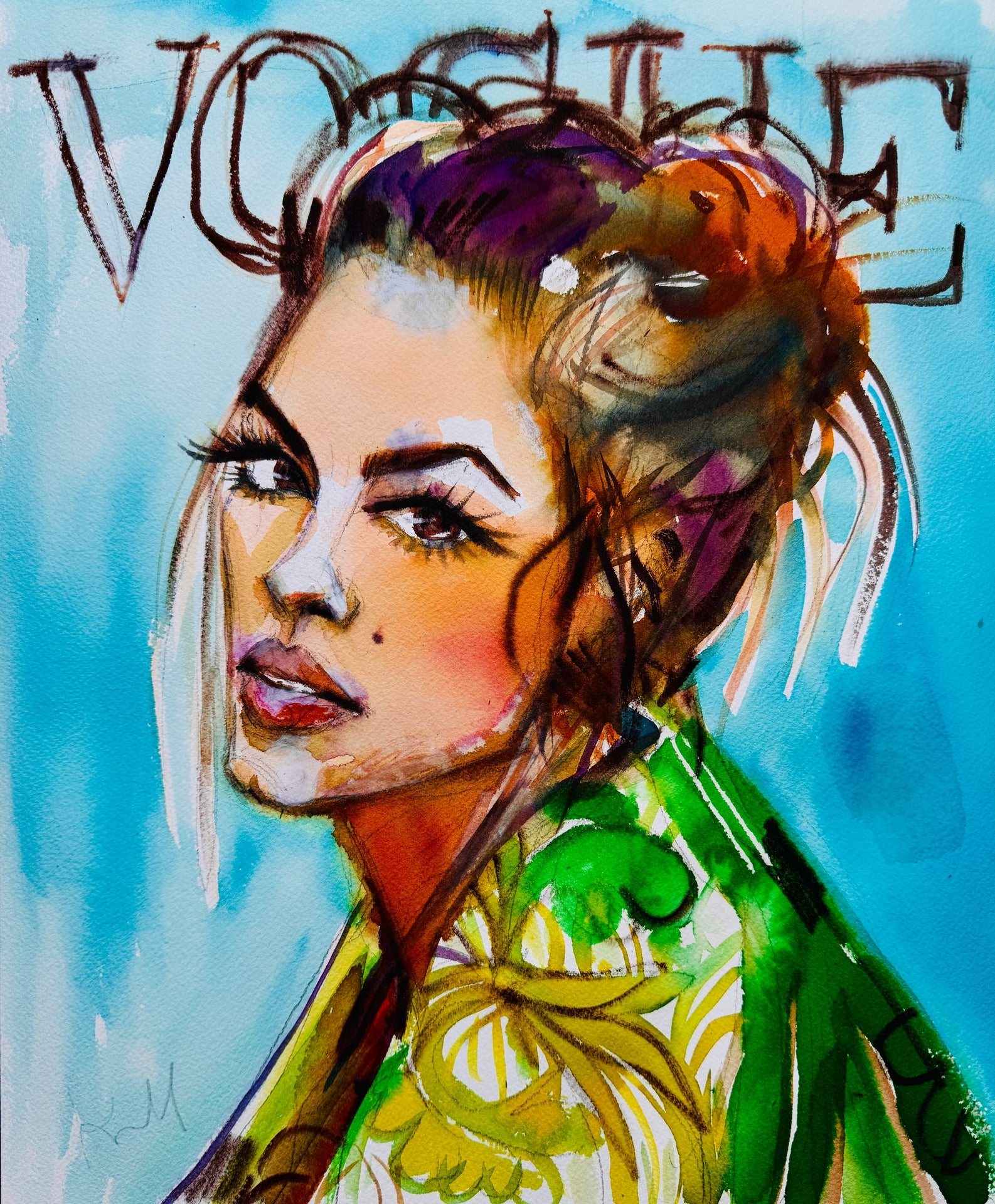 Vogue Blue Print