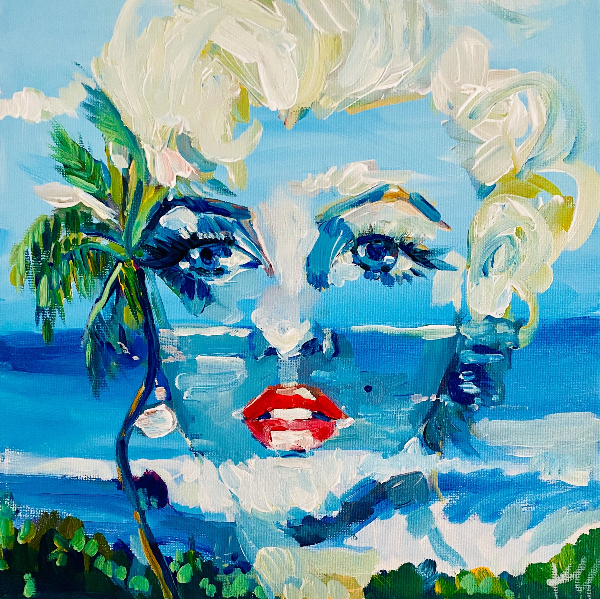 Beachgirl Marilyn Print