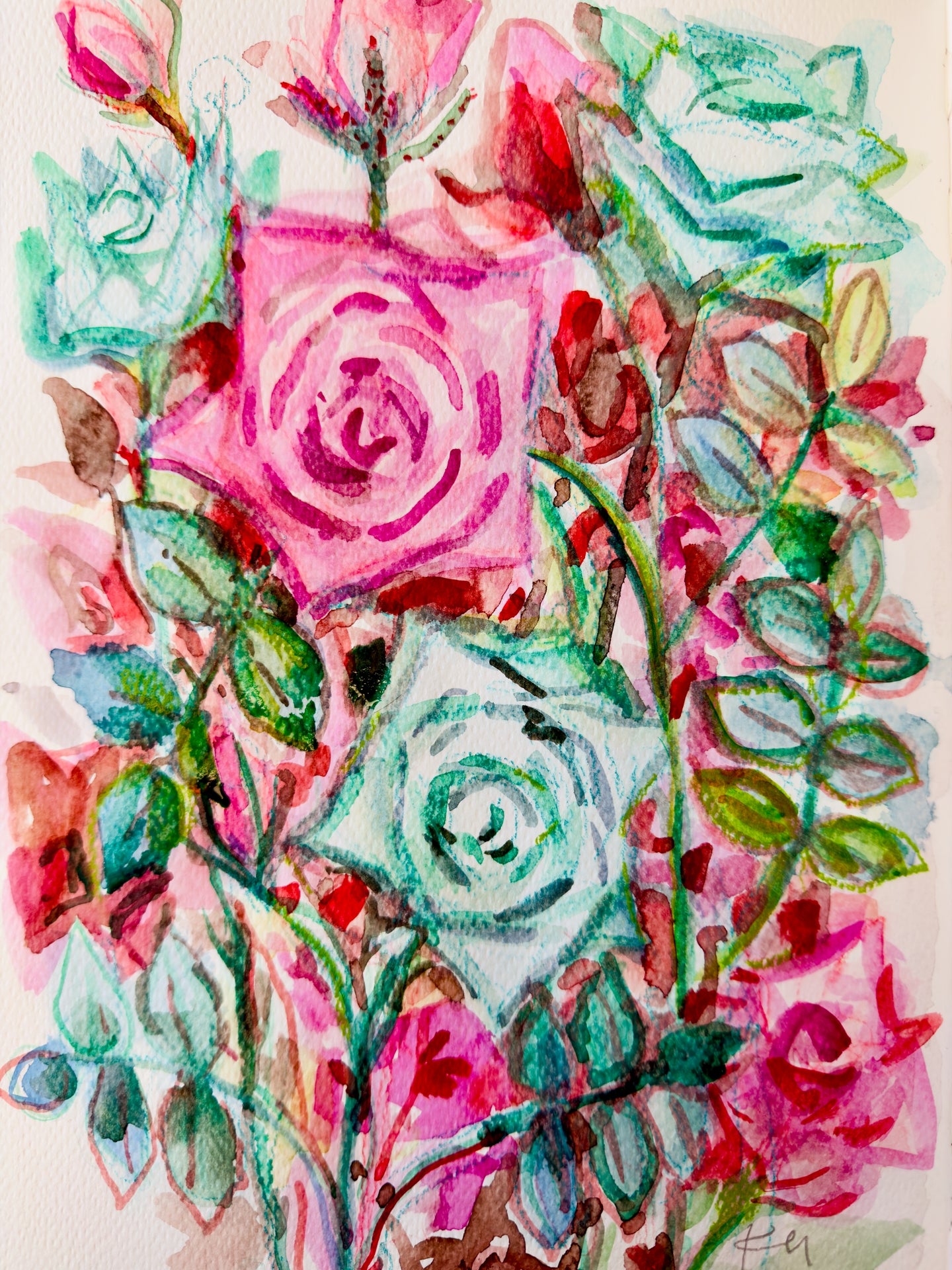 Chaotic Garden Print