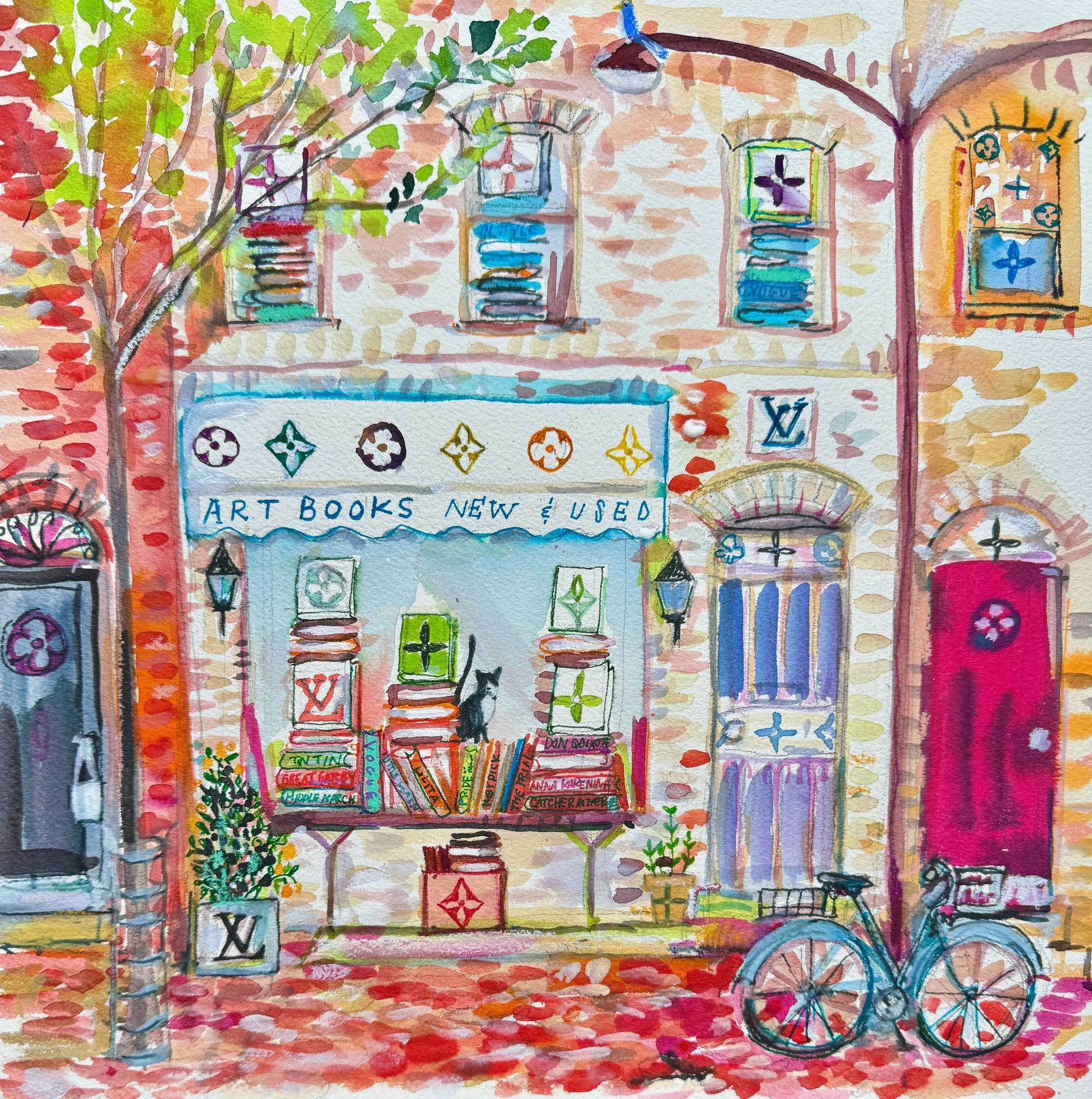 Fashion Bookshop Print