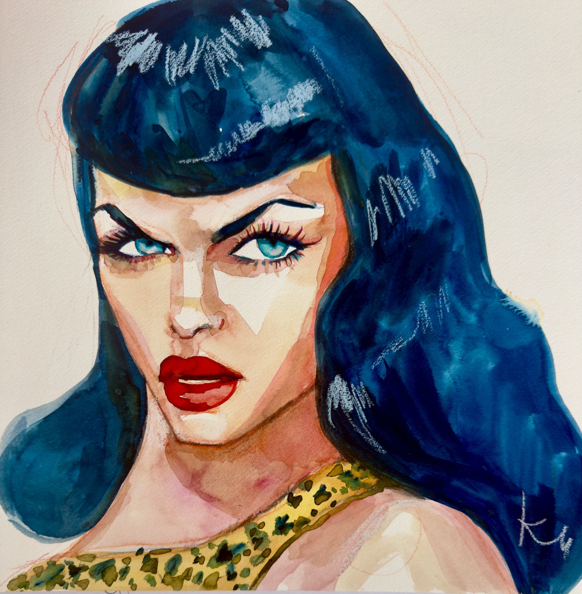 Bettie Page Print